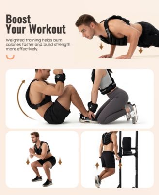 15LB Weighted Vest with Adjustable Buckle for Training, Running, and Fitness