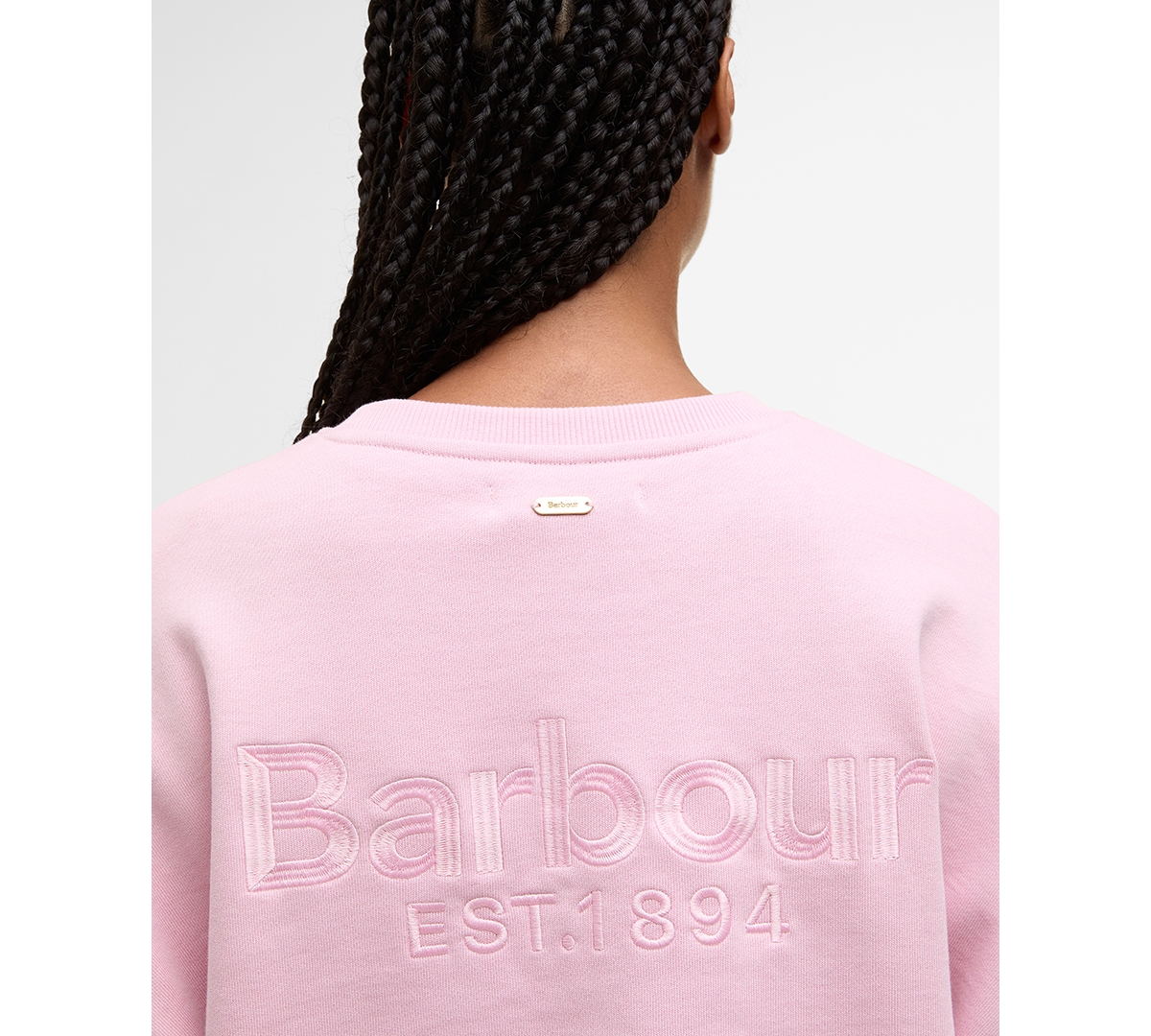 Barbour Women's Crewneck Long Sleeve Sweatshirt In Pink
