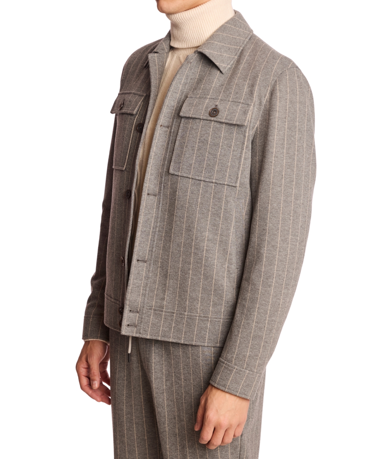 Paisley & Gray Men's Hilo Button Pinstripe Jacket