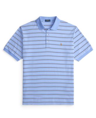 Men's Big & Tall Striped Short Sleeves Polo Shirt