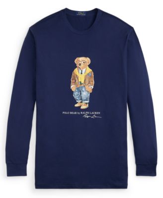 Men's Big & Tall Bear Print Long-Sleeve T-Shirt
