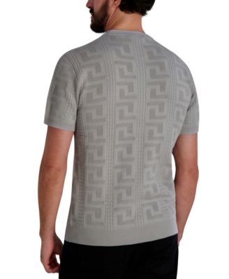 Men's Jacquard Patterned Crewneck Sweater