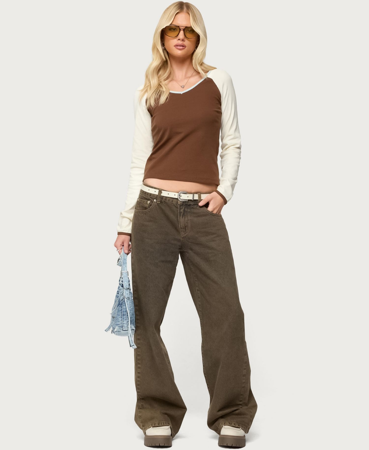 Women's Ronie Contrast Raglan Top