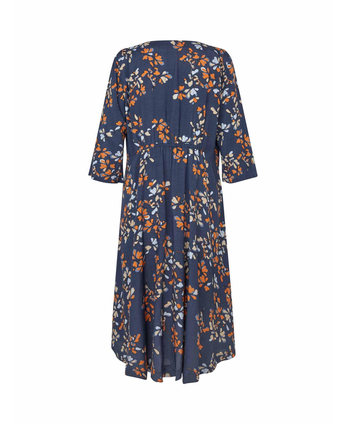 MaNymari Round Neck 3/4 Sleeve Dress