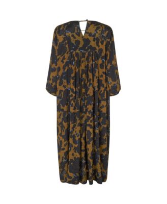 Women's MaNadyne V-Neck A-Shape Midi Dress