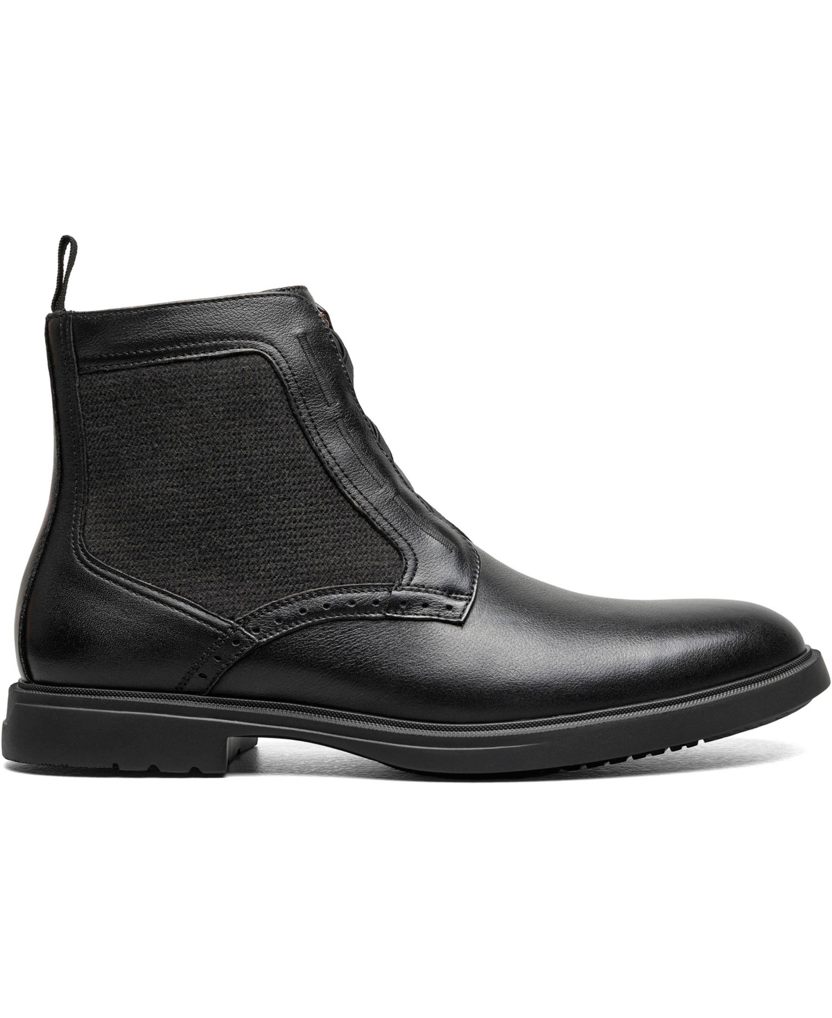 Stacy Adams Men's Thompson Elastic Lace Round Toe Boots In Black