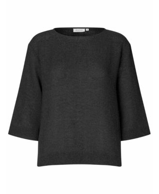 Women's MaDarmi 3/4 Sleeve Round Neck Top