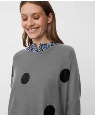 Women's Long Sleeve Round Neck Knit Jumper