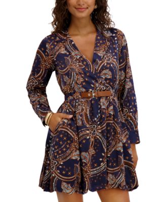 Women's Long Sleeve Pull-On Dress