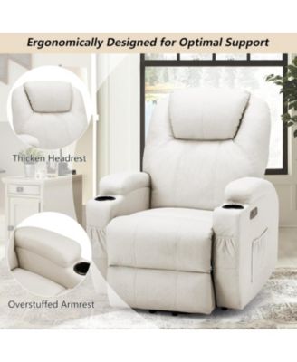 Electric Lift Chair Sofa with Side Pockets