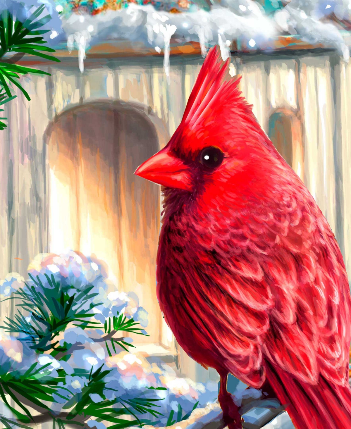 Designocracy Little Cardinal Chapel Decor D.gelsinger In Multi