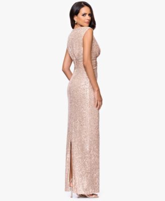 Petite Sequin Long Sheath Gown