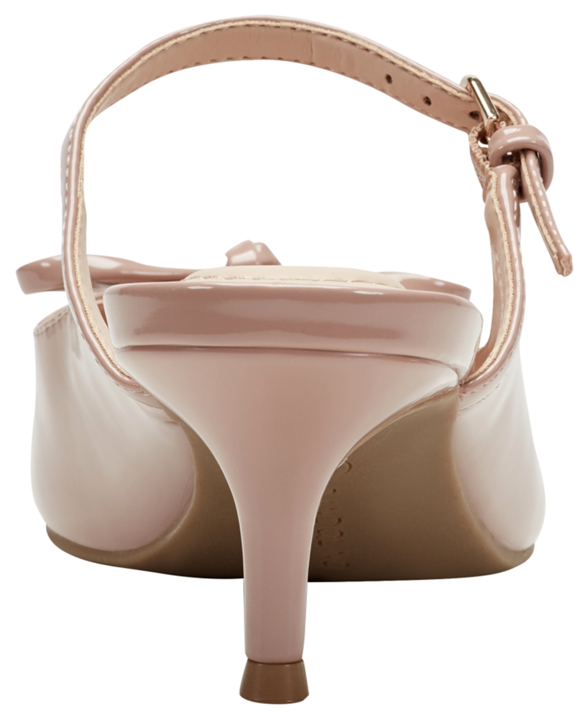 Bandolino Moss Patent Kitten Heel Mule In Neutral