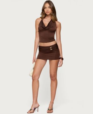 Women's Isaiah Abstract Ring Halter Top