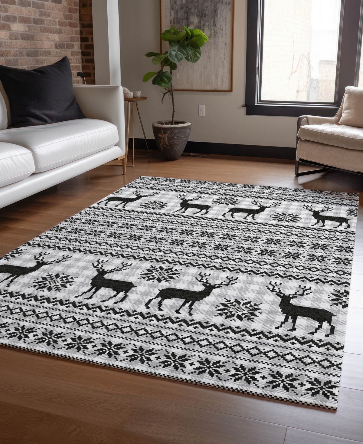 Addison Holiday Washable Indoor/Outdoor ACN1820 10'x14' Area Rug