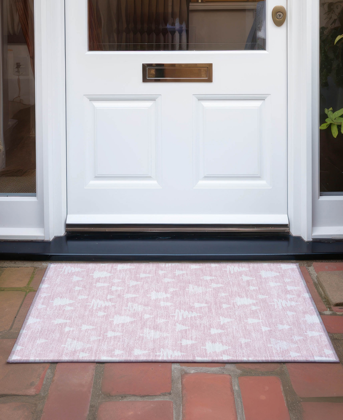 Addison Holiday Washable Indoor/outdoor Acn1815 1'8"x2'6" Area Rug In Pink