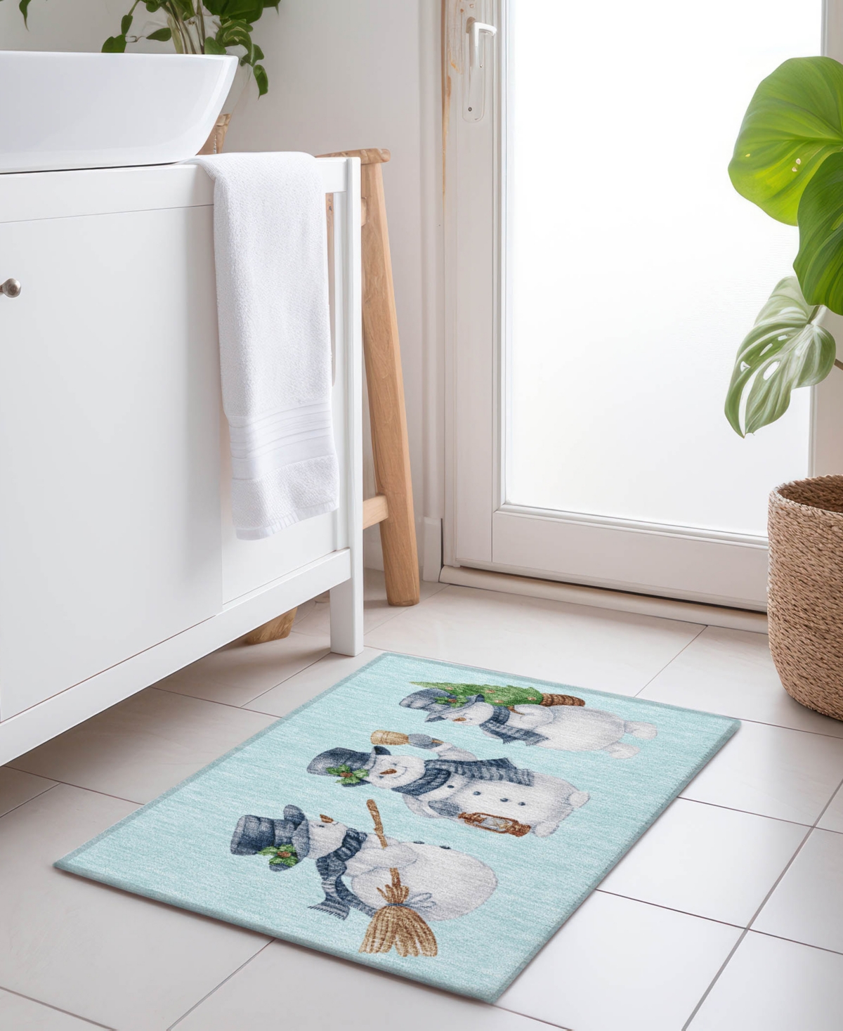 Addison Holiday Washable Indoor/outdoor Acn1826 1'8"x2'6" Area Rug In Blue