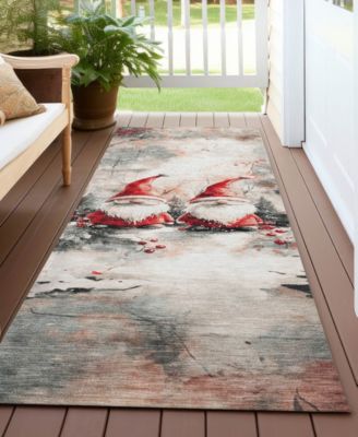 Holiday Washable Indoor/Outdoor ACN1808 2'3"x7'6" Runner Area Rug