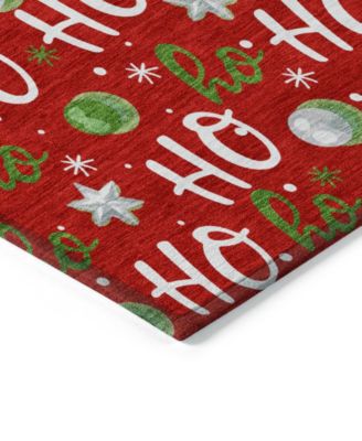 Holiday Washable Indoor/Outdoor ACN1810 2'3"x7'6" Runner Area Rug