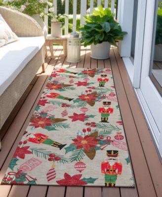 Holiday Washable Indoor/Outdoor ACN1822 2'3"x7'6" Runner Area Rug