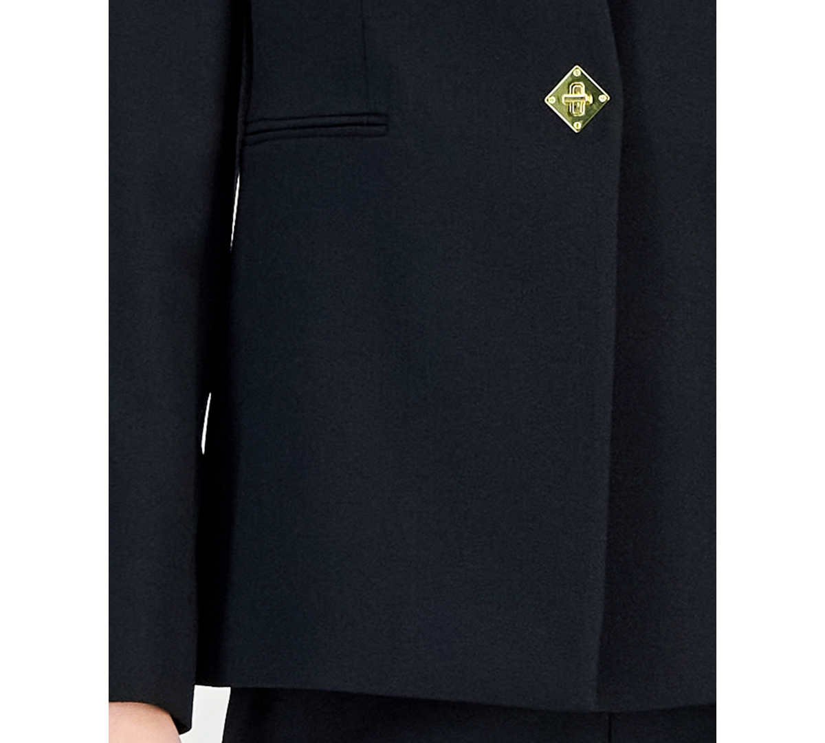 Tahari Asl Women's Notched One-Button Pantsuit