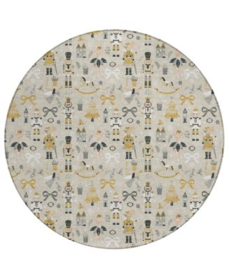 Addison - Holiday Washable Indoor/Outdoor ACN1827 Round Area Rug