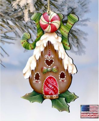 Joy Gingerbread House Holiday Ornament