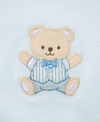 Baby Boys 3-Pack Cute Bear Bibs and Burp Cloth