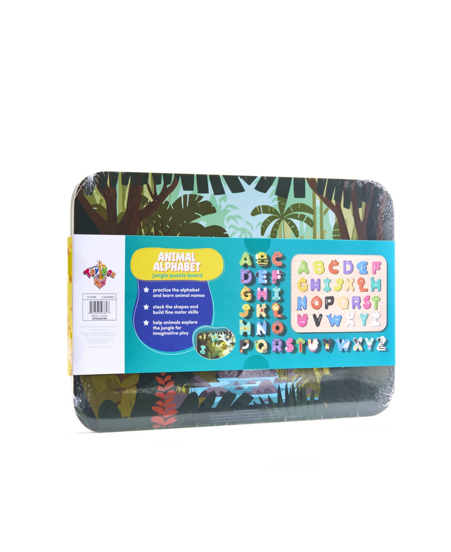 Детская игрушка Geoffrey's Toy Box Animal Alphabet Jungle Puzzle Board — фото 8