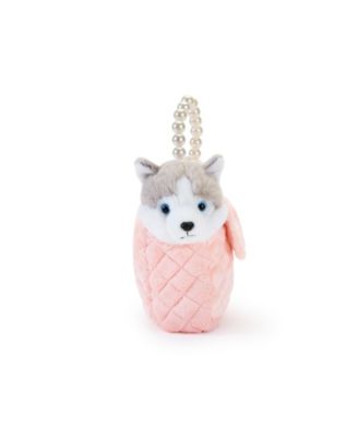 Fancy Pets 6" Plush Huskey and Purse Toy
