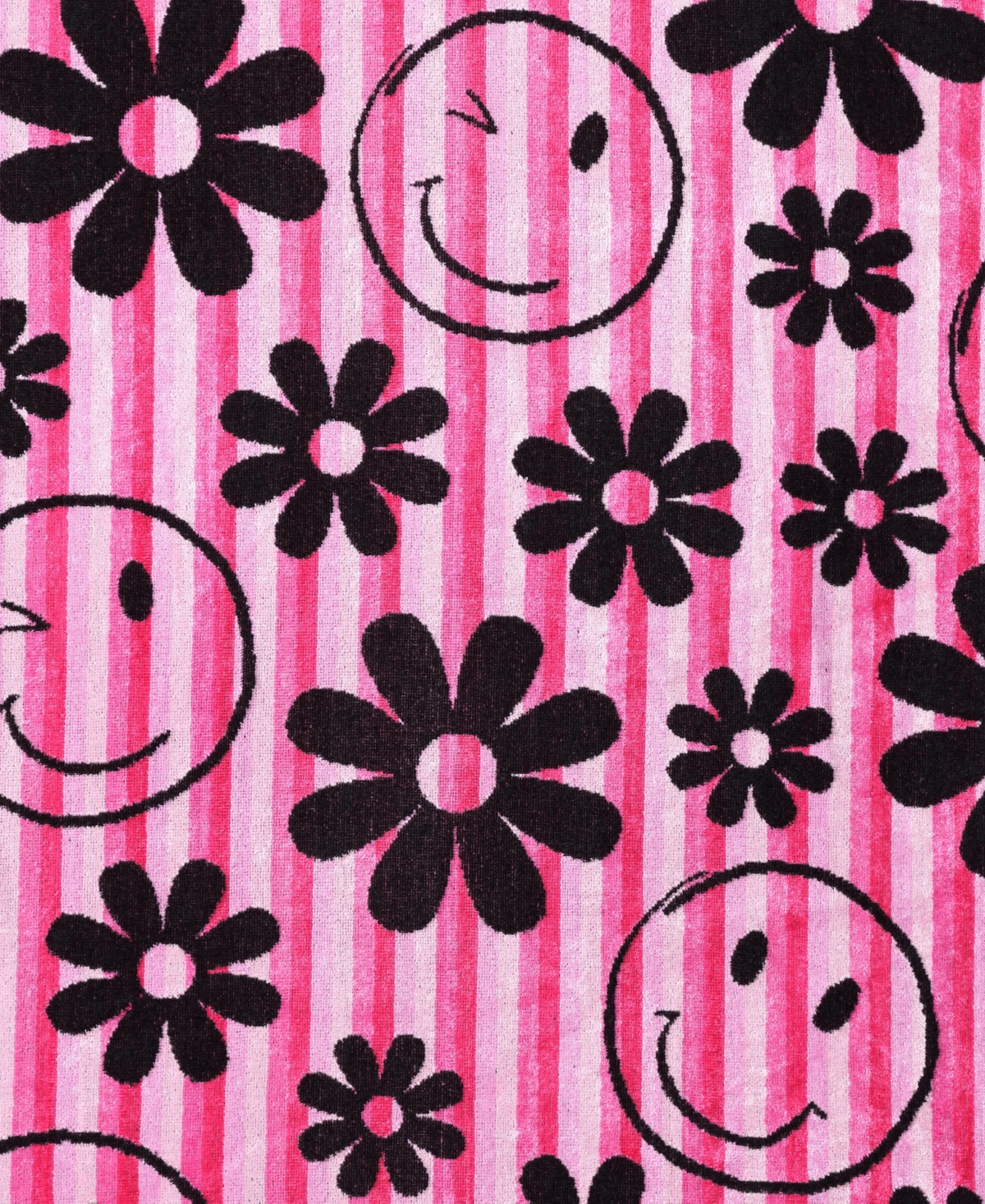 Betsey Johnson Smiley Daisy Printed Cotton Blend Beach Towel