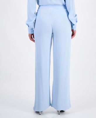 Petite Embellished High-Rise Wide-Leg Pants, Macy's Exclusive