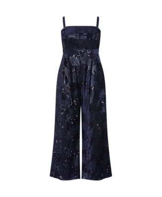 Plus Size Glimmer Sequin Strapless Jumpsuit