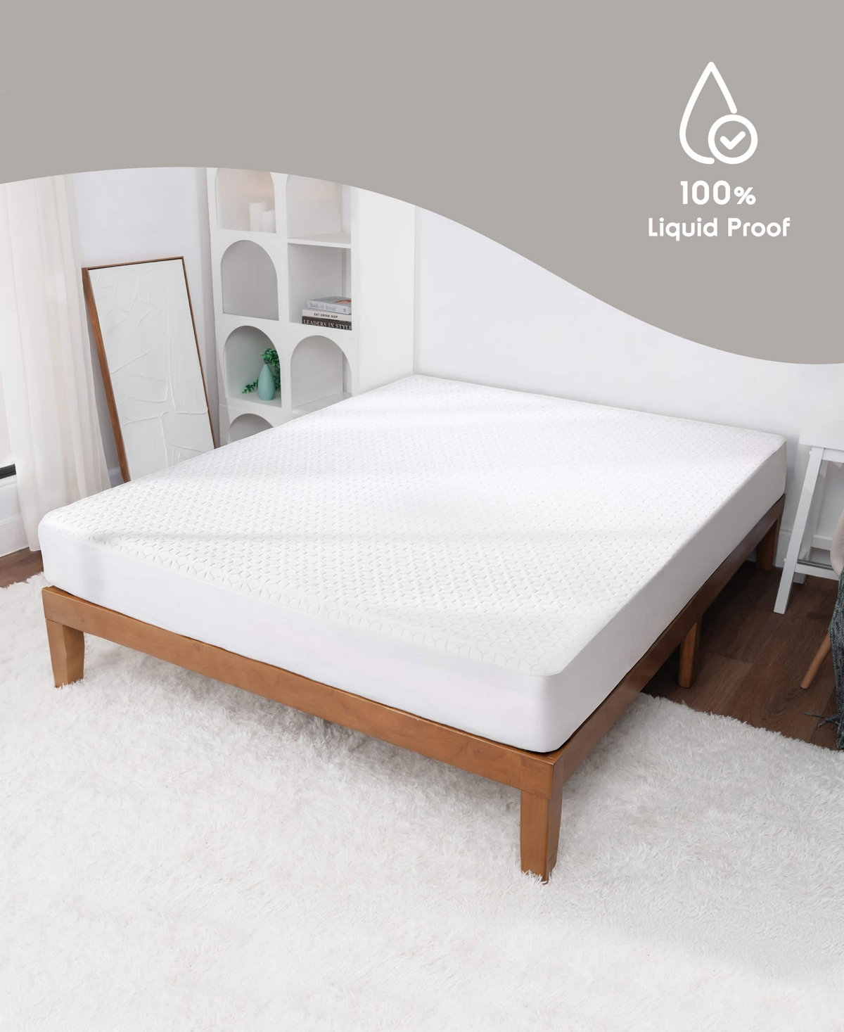 Nestl Copper Hypoallergenic Waterproof Cooling Mattress Protector