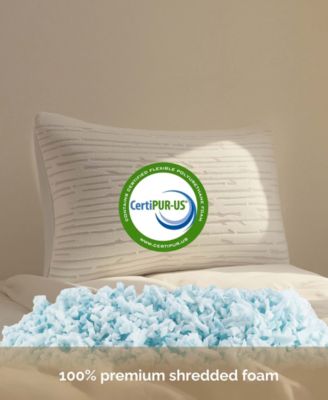 Adjustable Support Shredded Memory Foam 2-Pack Pillow, Standard/Queen
