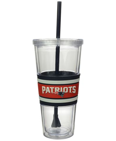 Boelter Brands New England Patriots 22 oz. Hyped Straw Tumbler