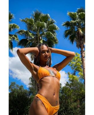 Women's Tangerine Squeeze Brazilian Bikini Bottoms