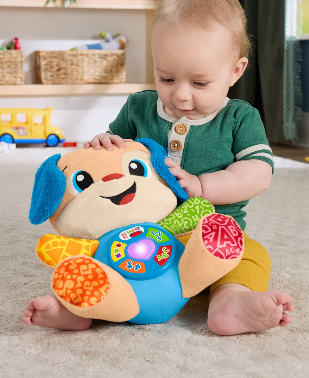 Fisher Price Laugh And Learn Smart Stages Puppy Plush Musical Learning Toy In Multi