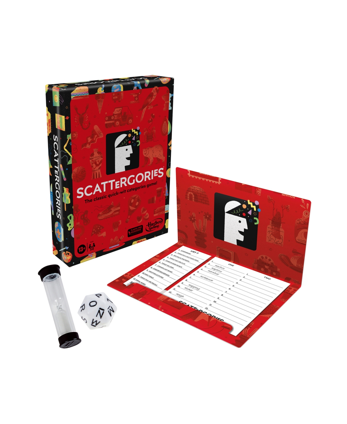 Hasbro Classic Scattergories Board Game In Red