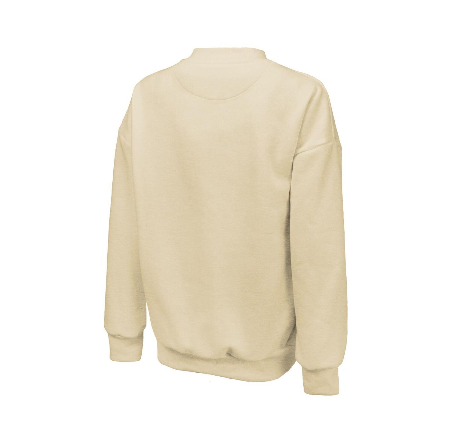Women's Cream Golden State Valkyries Primary Logo Drop Shoulder Tri-Blend Pullover Sweatshirt