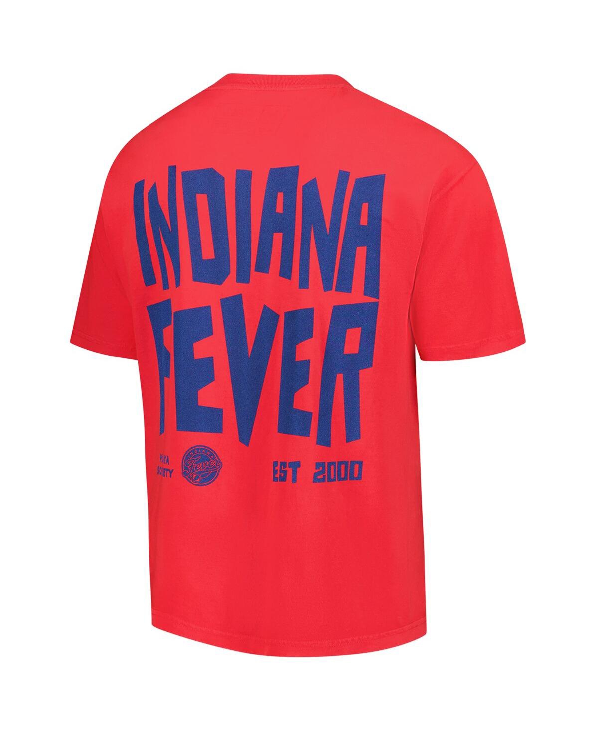 Playa Society Men's And Women's Red Indiana Fever Established 2000 Premium T-shirt In Multi