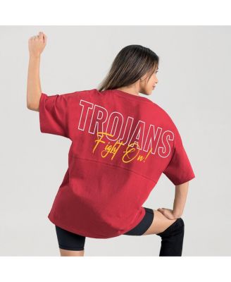 Women's Cardinal USC Trojans Oversized Back at Ya T-Shirt