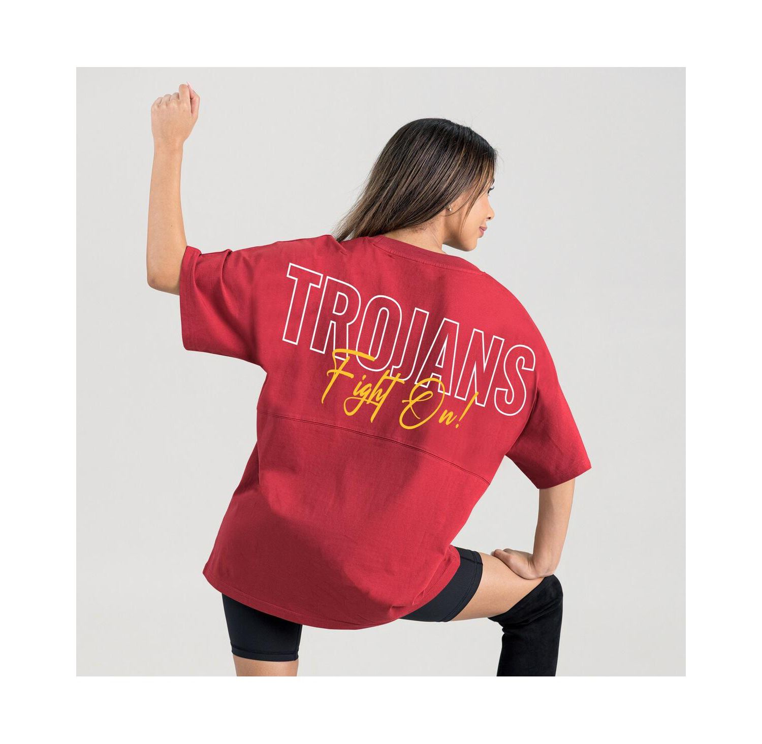 Women's Cardinal USC Trojans Oversized Back at Ya T-Shirt