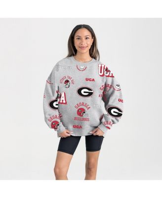 Gameday Couture - Women's Gray Georgia Bulldogs Always on Repeat Fleece Sweatshirt