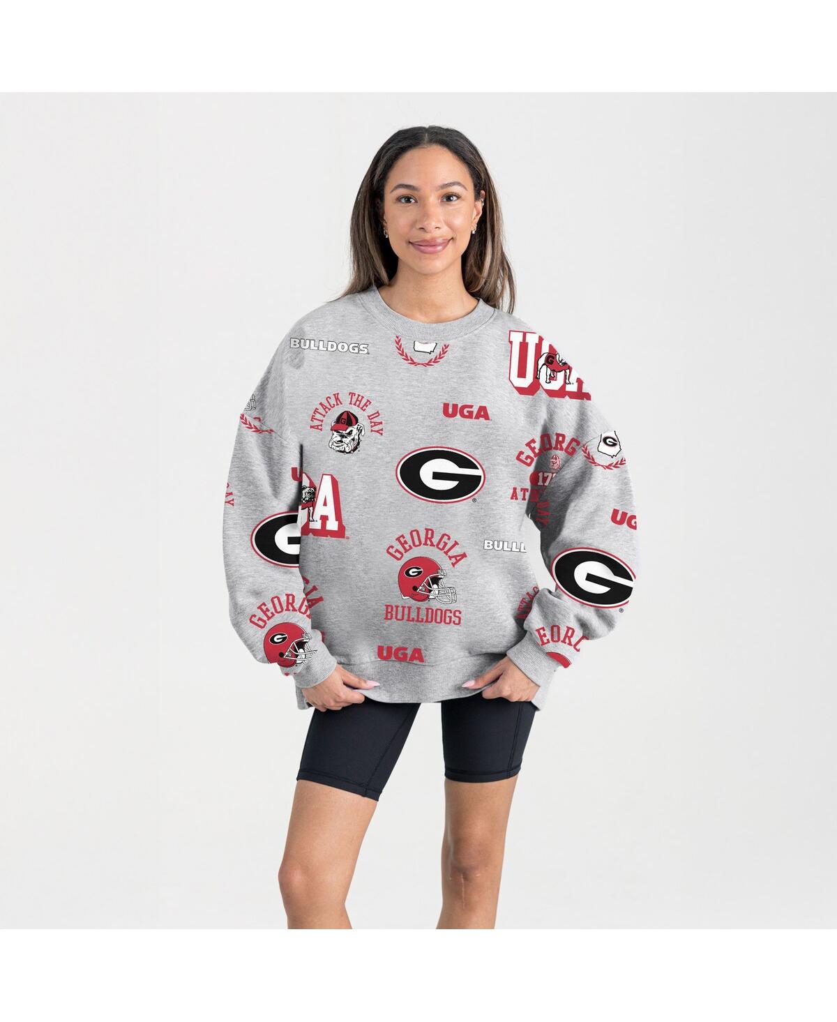 Gameday Couture Women's Gray Georgia Bulldogs Always On Repeat Fleece Sweatshirt