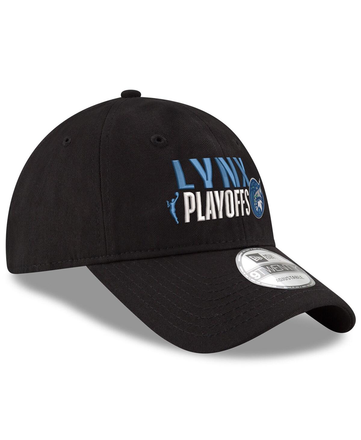 New Era Men's And Women's Black Minnesota Lynx 2025 Wnba Playoffs 9twenty Adjustable Hat In Black