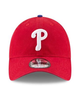 Men's Red Philadelphia Phillies 2025 MLB Postseason Side Patch 9TWENTY Adjustable Hat