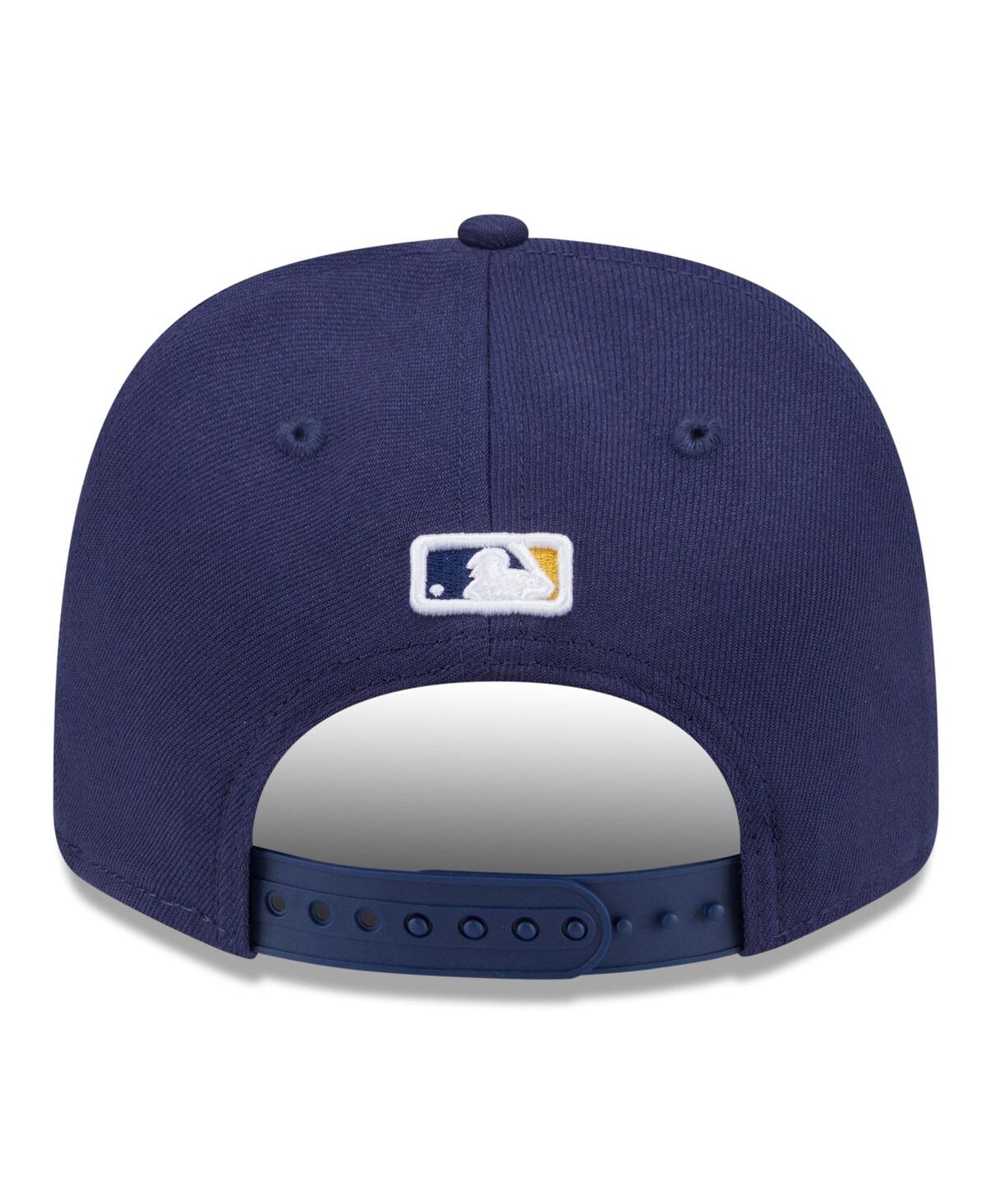 New Era Men's Navy Milwaukee Brewers 2025 Mlb Postseason Side Patch 9seventy Adjustable Hat In Brown