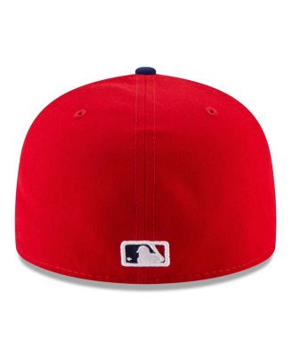 Men's Red Philadelphia Phillies 2025 MLB Postseason Side Patch 59FIFTY Fitted Hat