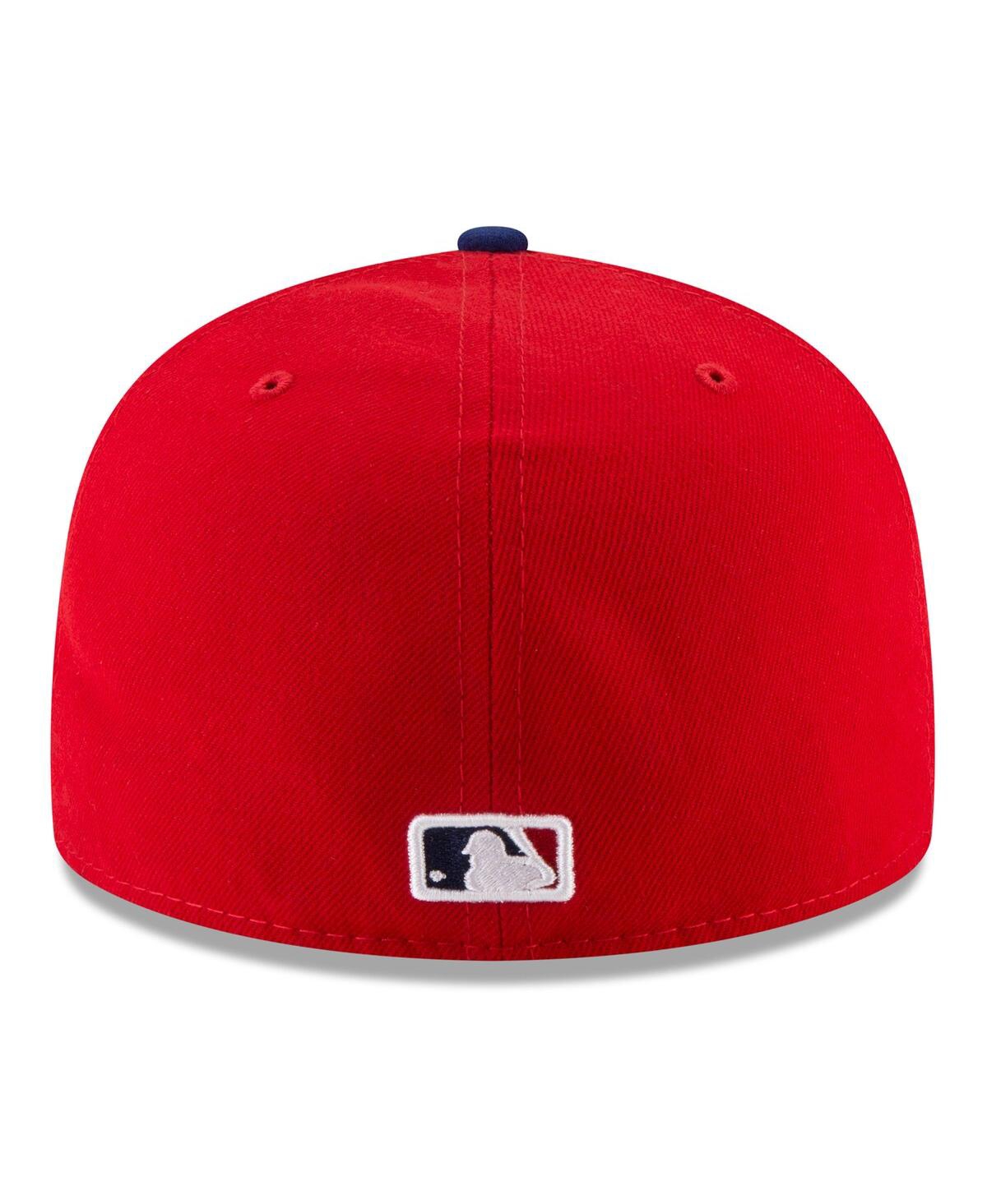 New Era Men's Red Philadelphia Phillies 2025 Mlb Postseason Side Patch 59fifty Fitted Hat In Brown
